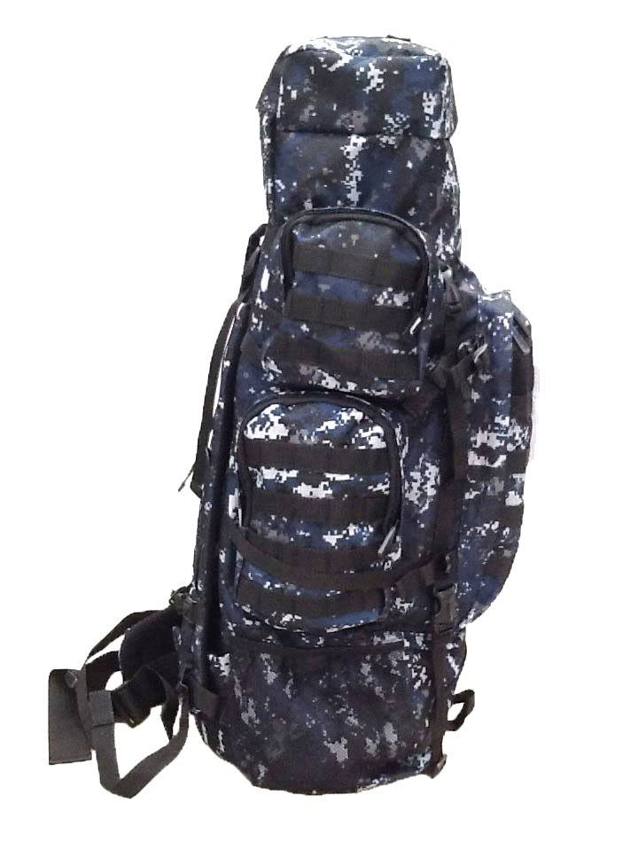 34x22 5200 Cu. in. Tactical Hunting Camping Hiking Backpack Digital Camouflage (Navy Blue) Q23331