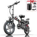 16" Tire Full Suspension Foldable Electric Bike with 500W Motor & 48V 15AH Battery X464468