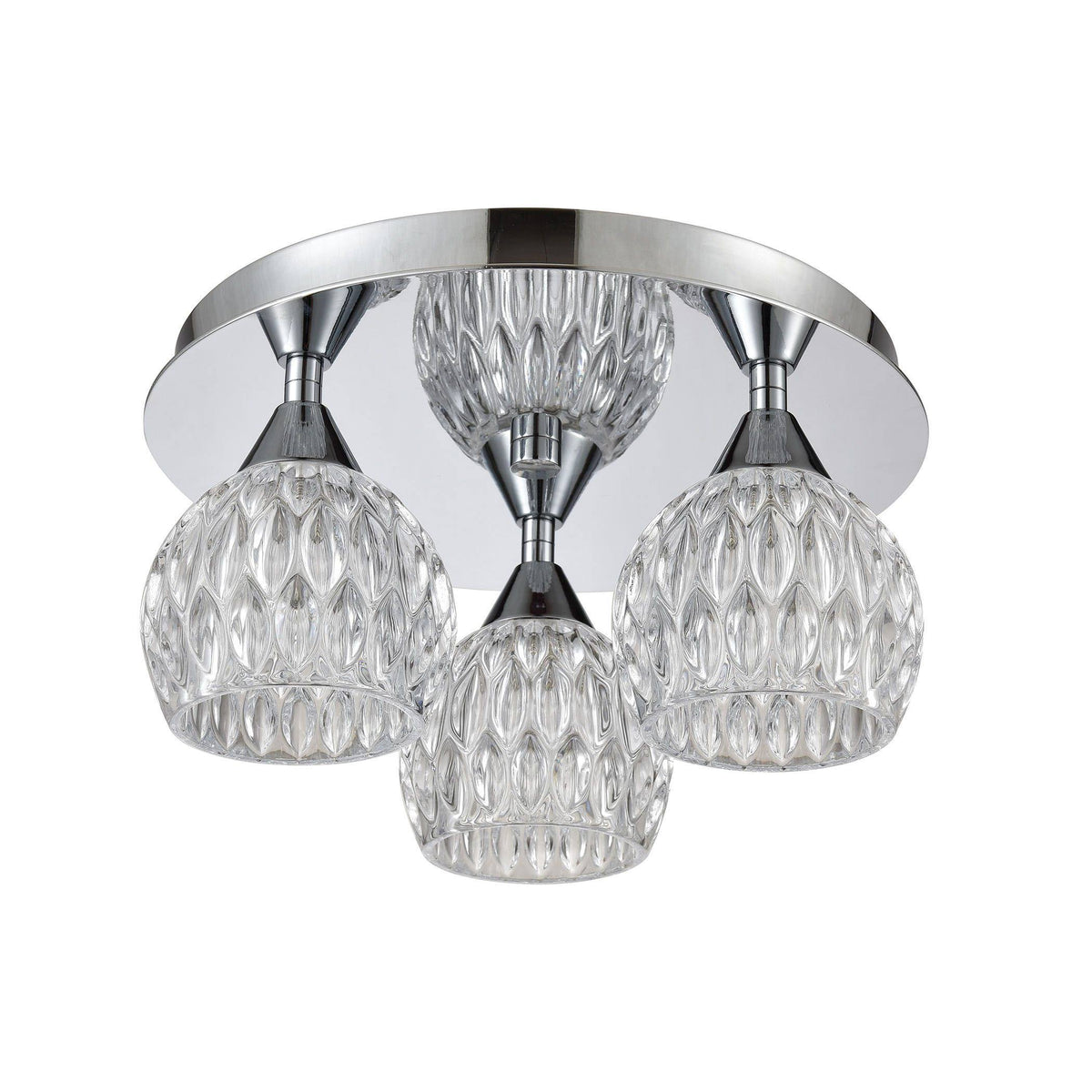 Polished Chrome 3-Light Semi Flush Mount K370361