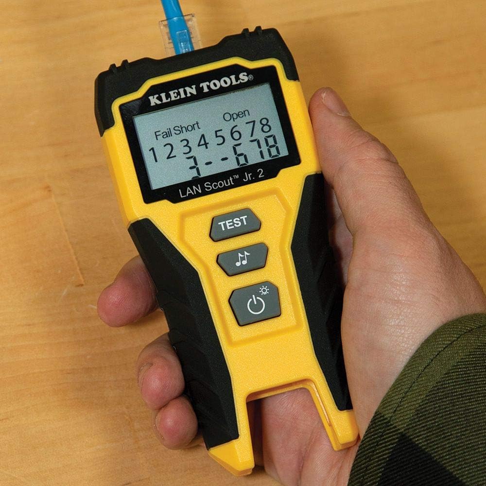 Cable Tester for CAT 5e, CAT 6/6A Cables with RJ45 Connections Pack of 2 K22917