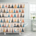 Boho Teepee Pattern Shower Curtain 66x72 inch F694960