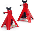 2PC Jack Stand 12-Ton Capacity Adjustable Height Self-Locking Ratchet G107
