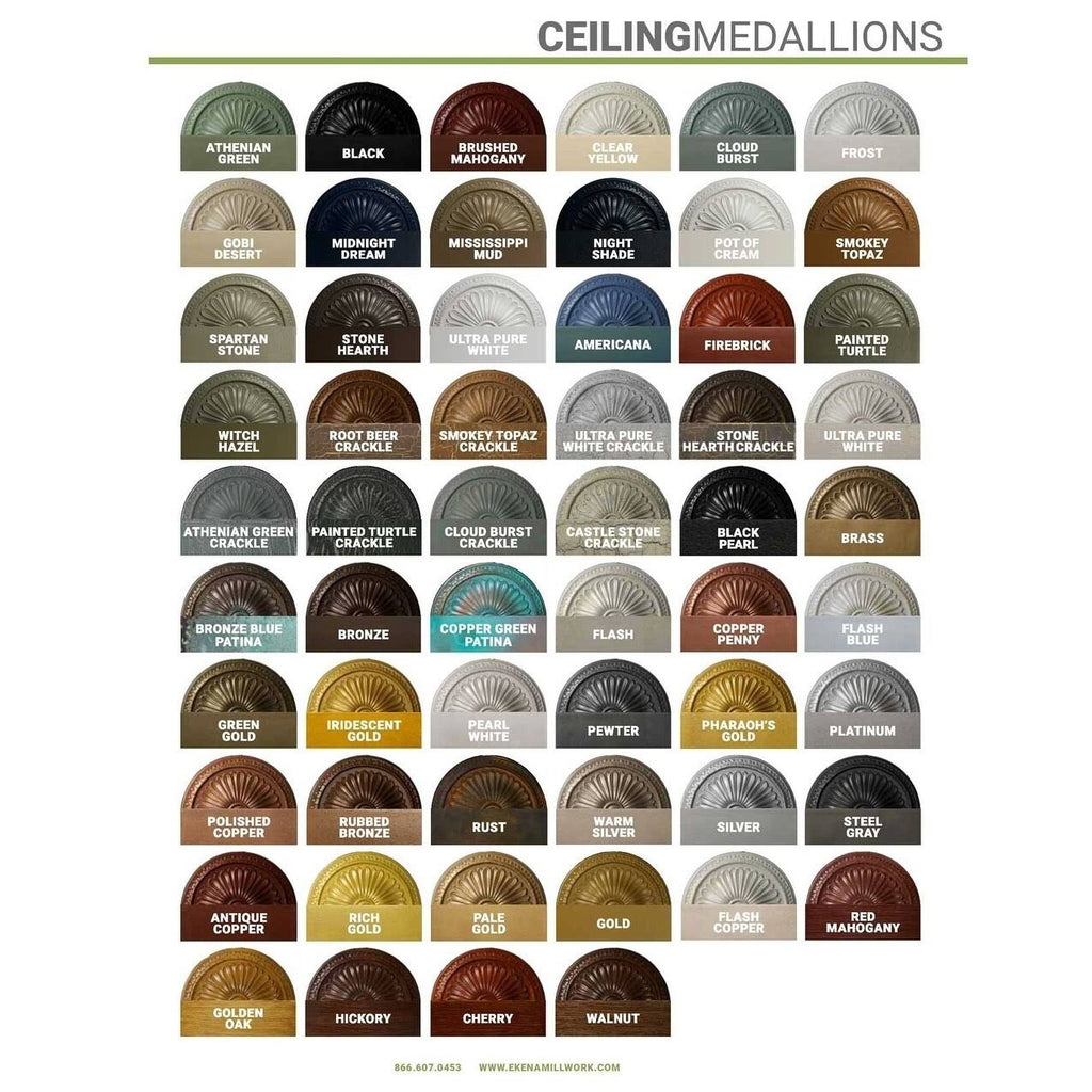 15 3/8x22OD x 4 1/4x22ID x 1 1/2x22P Ceiling Medallion I69265