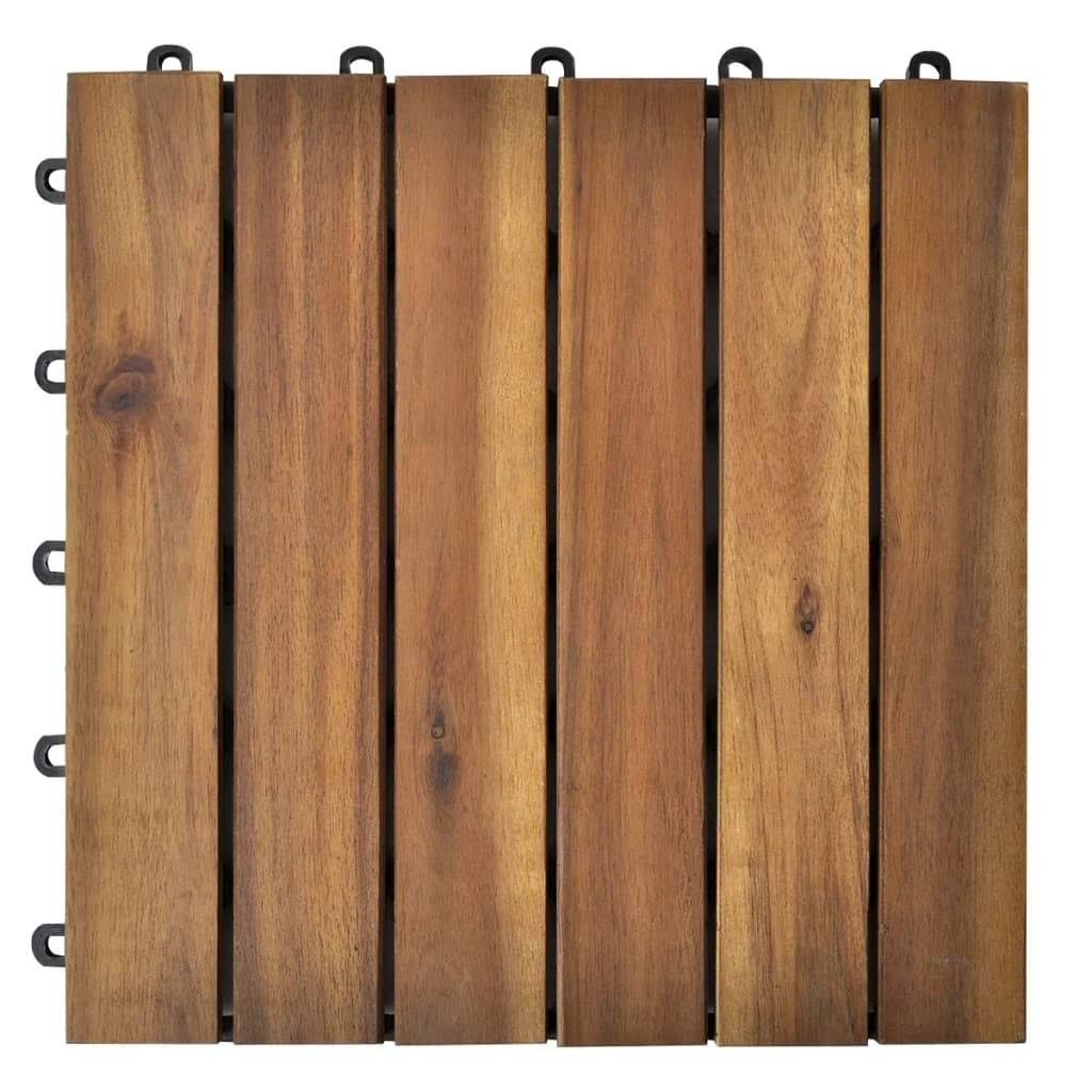 Acacia Decking Tiles Set of 30 K146668