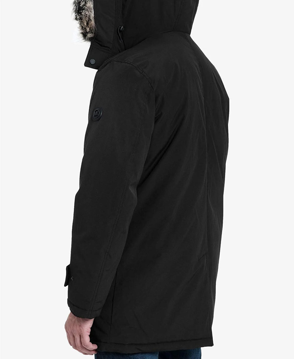 Black Heavyweight Hooded Snorkel Parka Coat N712870