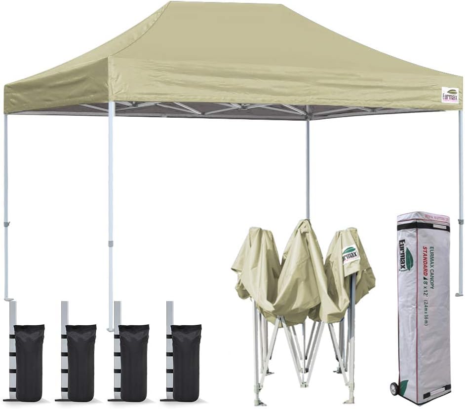 10'x10' Pop Up Canopy Tent with Heavy Duty Roller Bag R21416