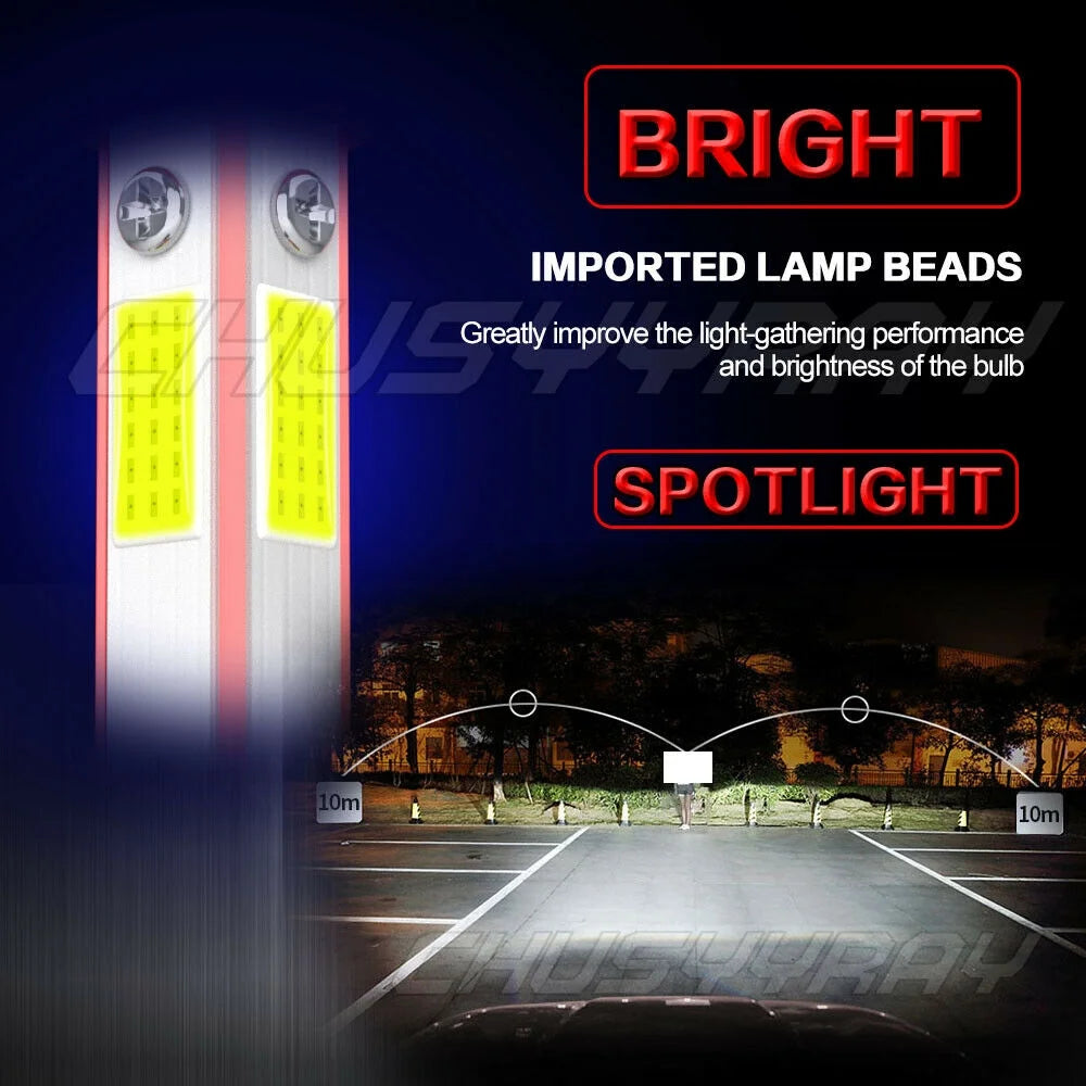 6000K LED Headlight and Fog Light Bulbs Combo J675
