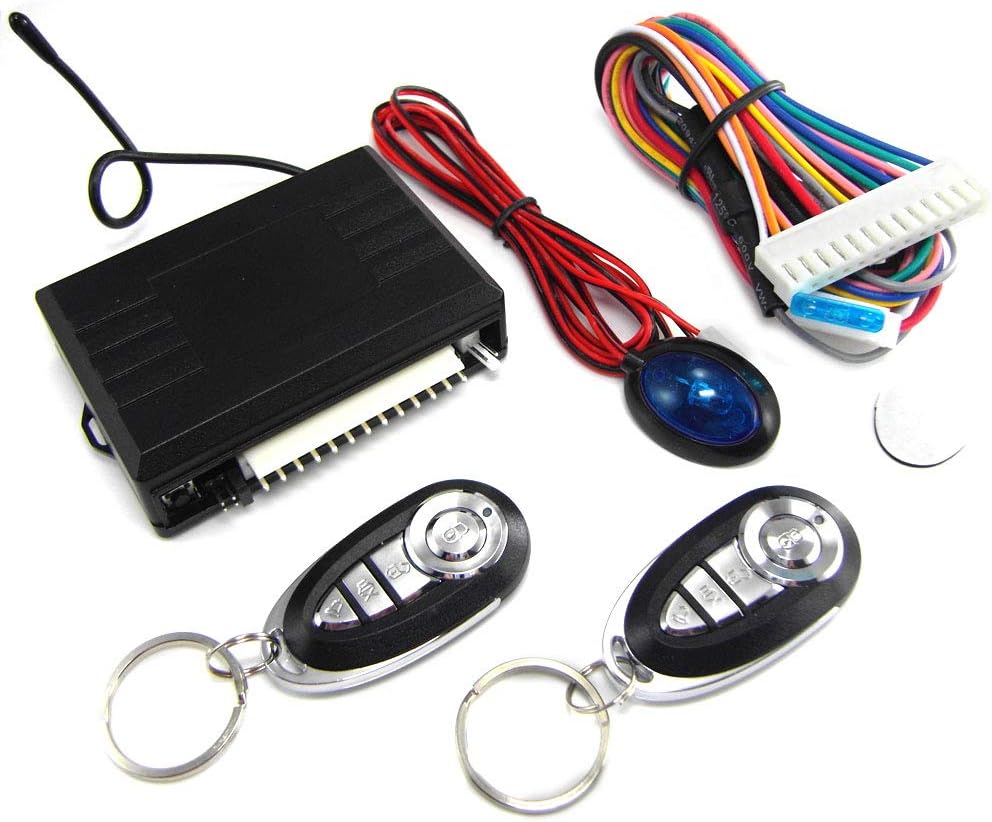 3-Channel 1-Way Car Alarm Keyless Entry System Pack of 2 L97686
