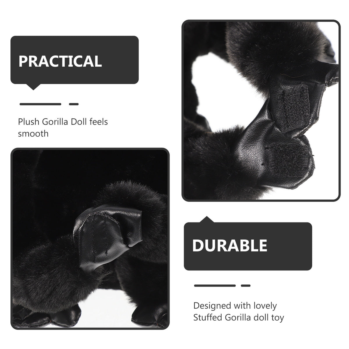 Large Plush Gorilla Stuffed Doll A726311