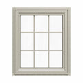 Desert Sand Vinyl Left-Handed Casement Window with Colonial Grids O8992