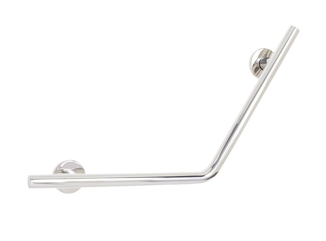 18x22 Angled Grab Bar Satin Stainless L1150
