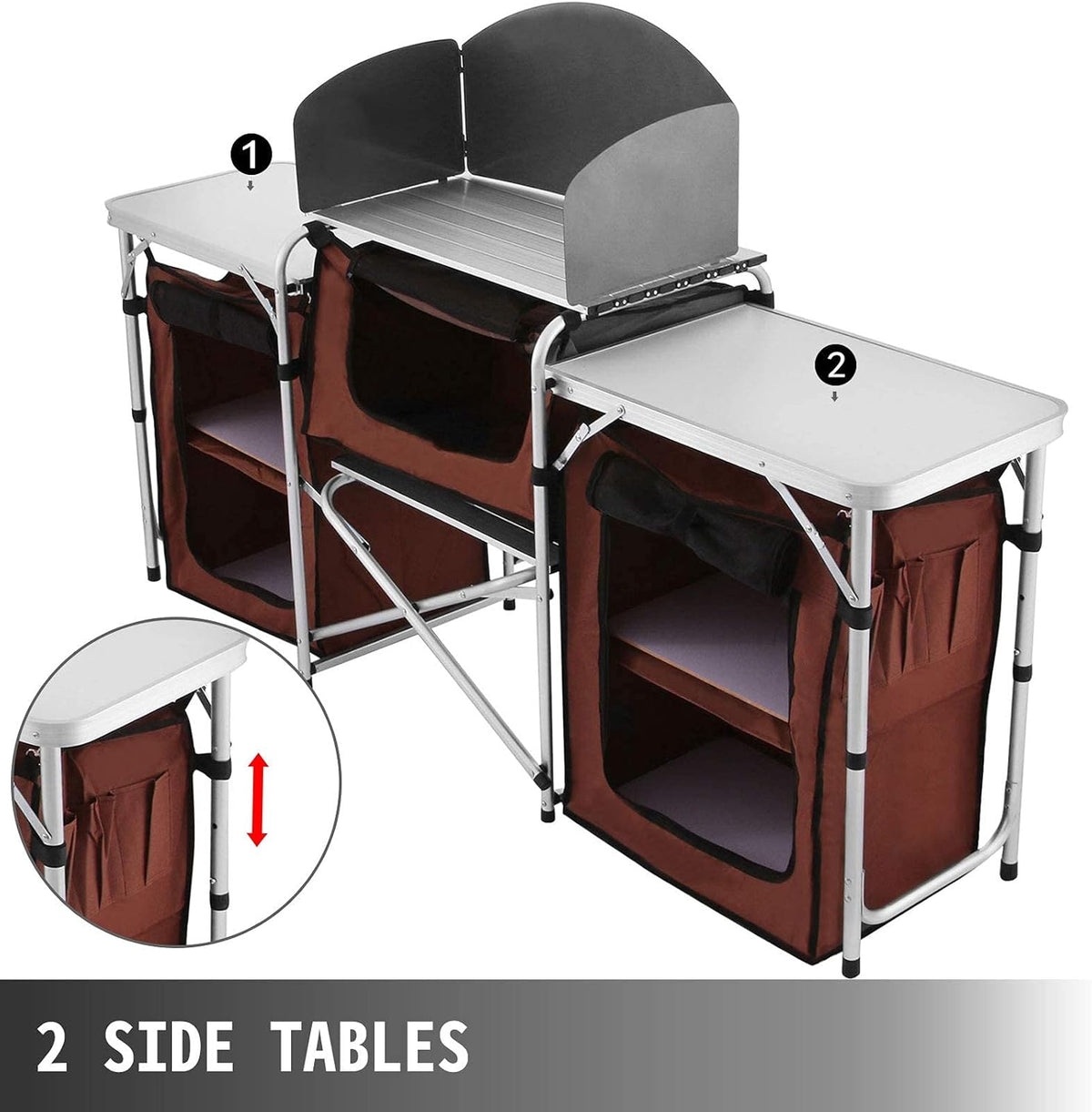Portable Aluminum Folding Cook Table M7715