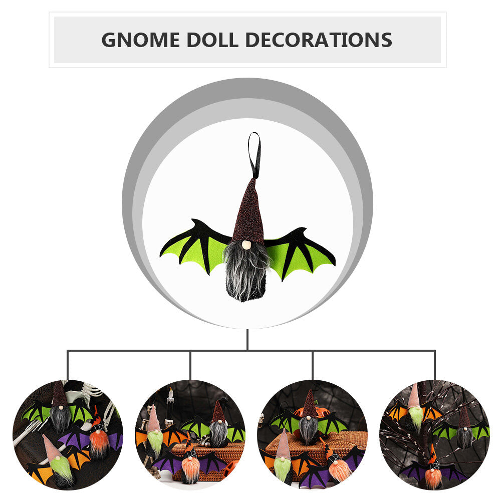 Hanging Bat Gnome Doll Pendants U434687