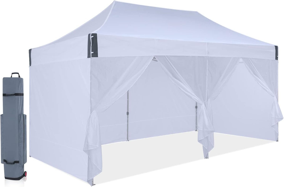 10'x15' Enclosed Instant Pop Up Canopy Tent with Removable Sides Walls C769