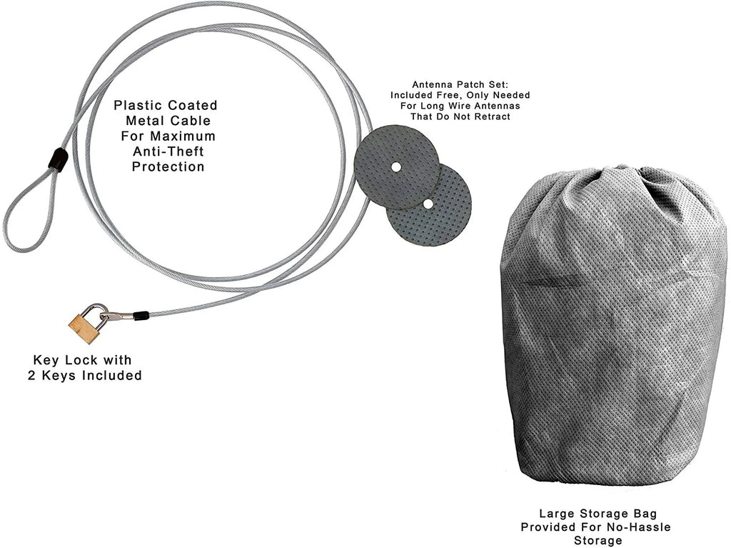 SUV Cover with Fleece Lining, Cable Lock, Storage Bag & Wind Straps W788