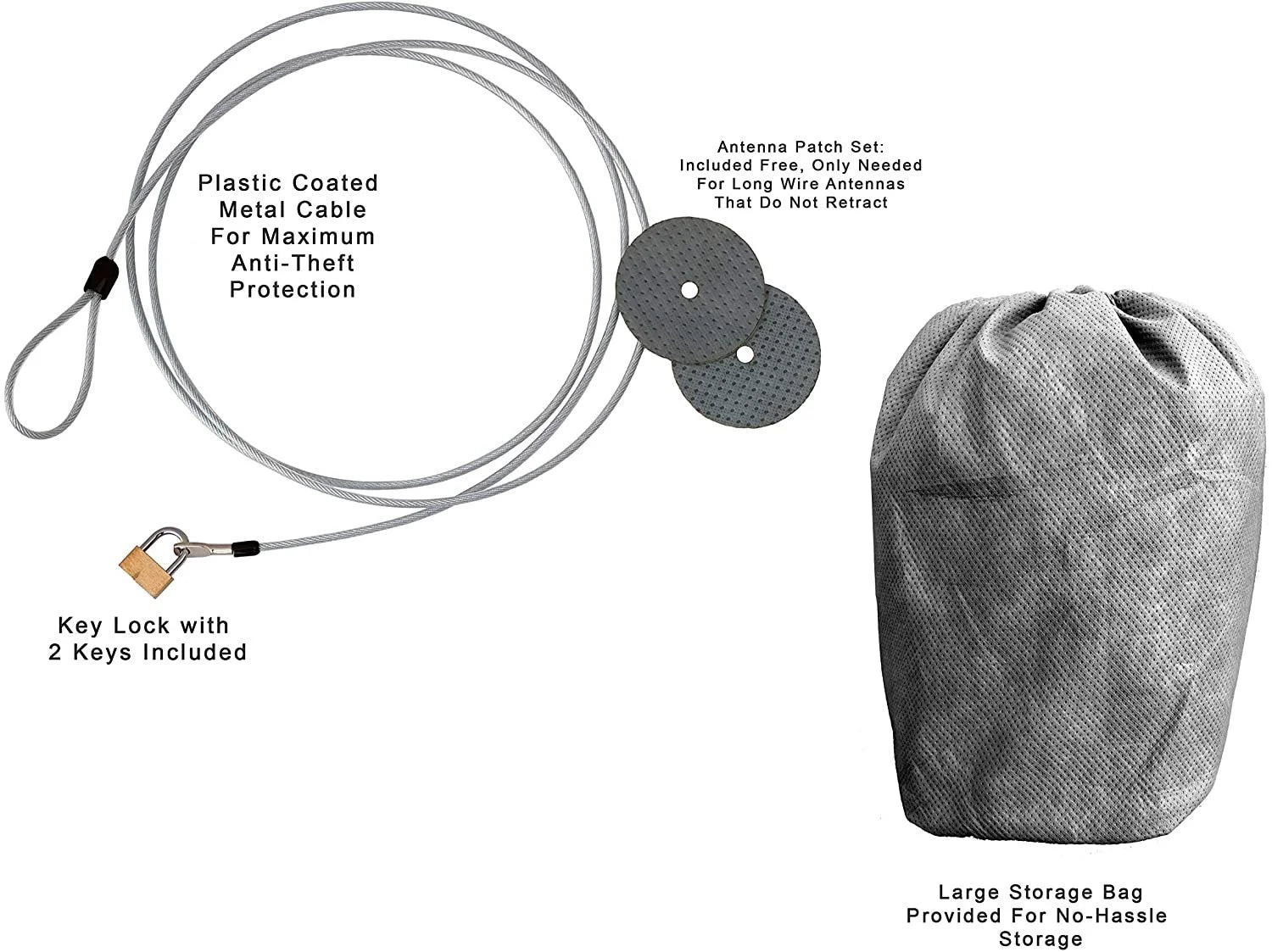 SUV Cover with Fleece Lining, Cable Lock, Storage Bag & Wind Straps W788