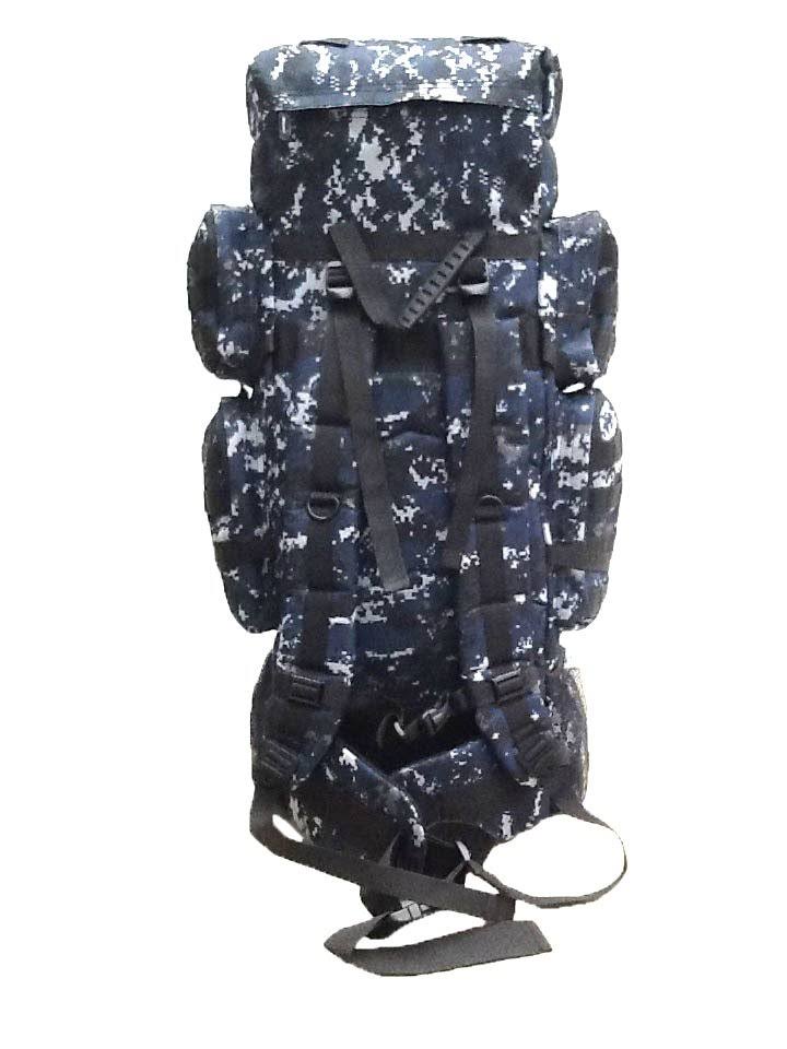 34x22 5200 Cu. in. Tactical Hunting Camping Hiking Backpack Digital Camouflage (Navy Blue) Q23331