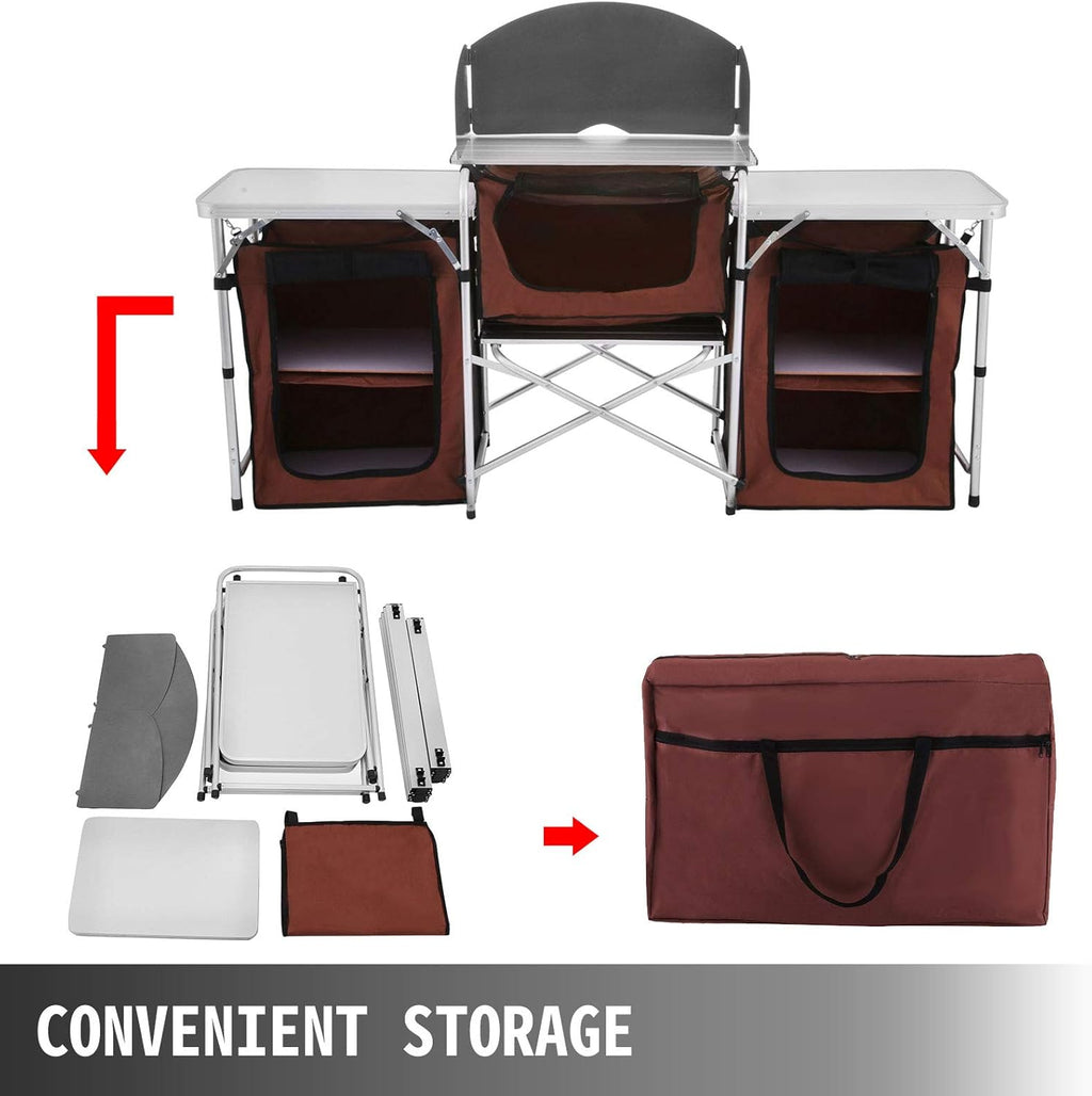Portable Aluminum Folding Cook Table M7715