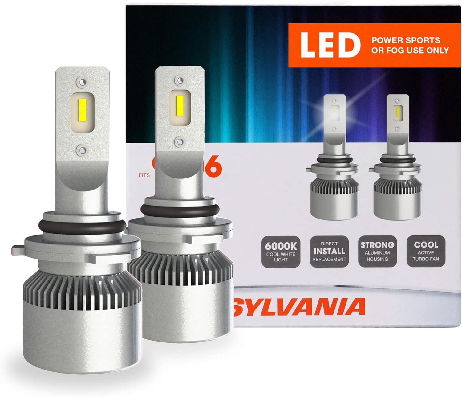 9006 LED Powersport Headlight Bulbs - 2 Pack Y3244
