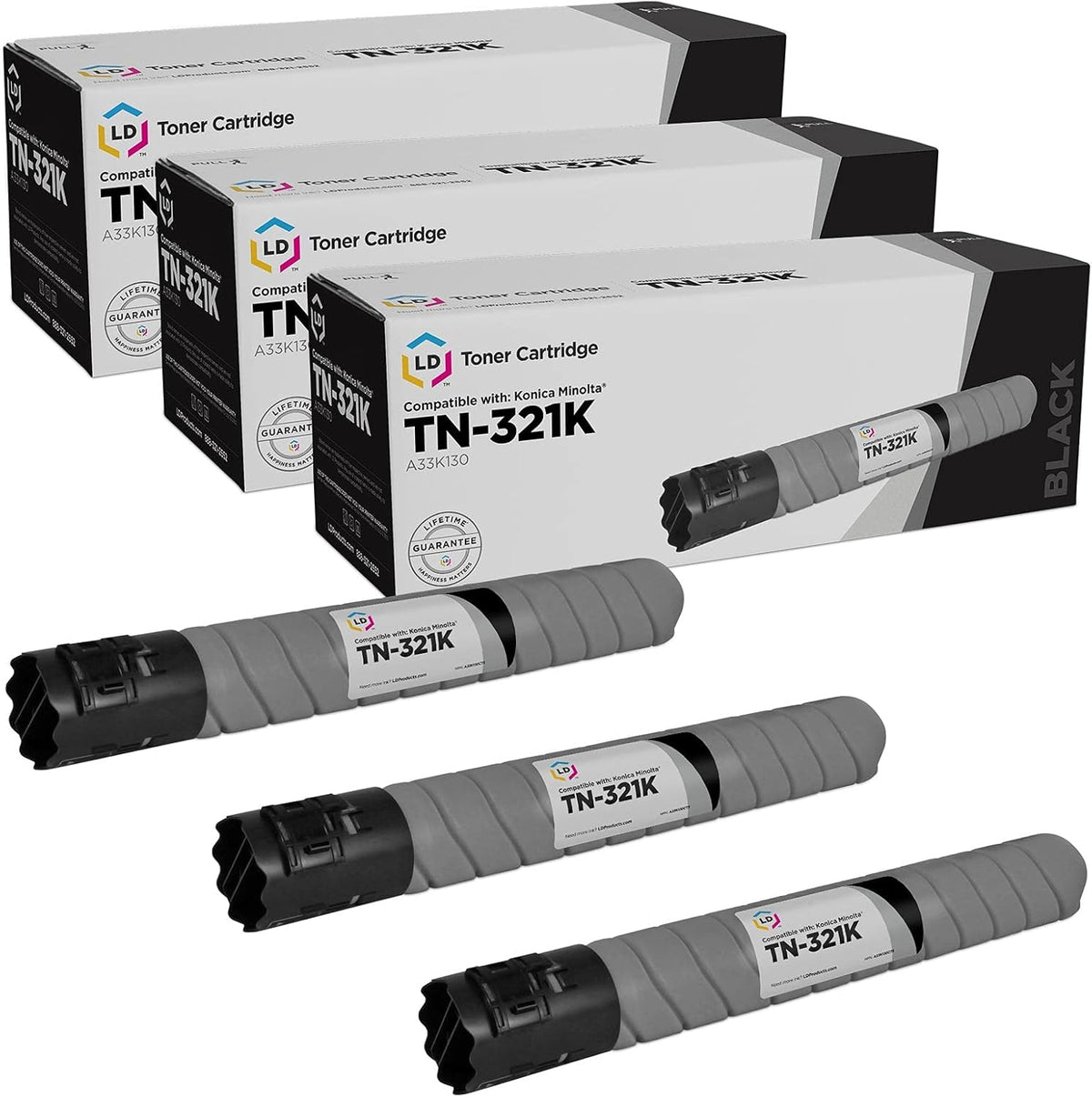 Black 3-Pack Toner Cartridge Y77721