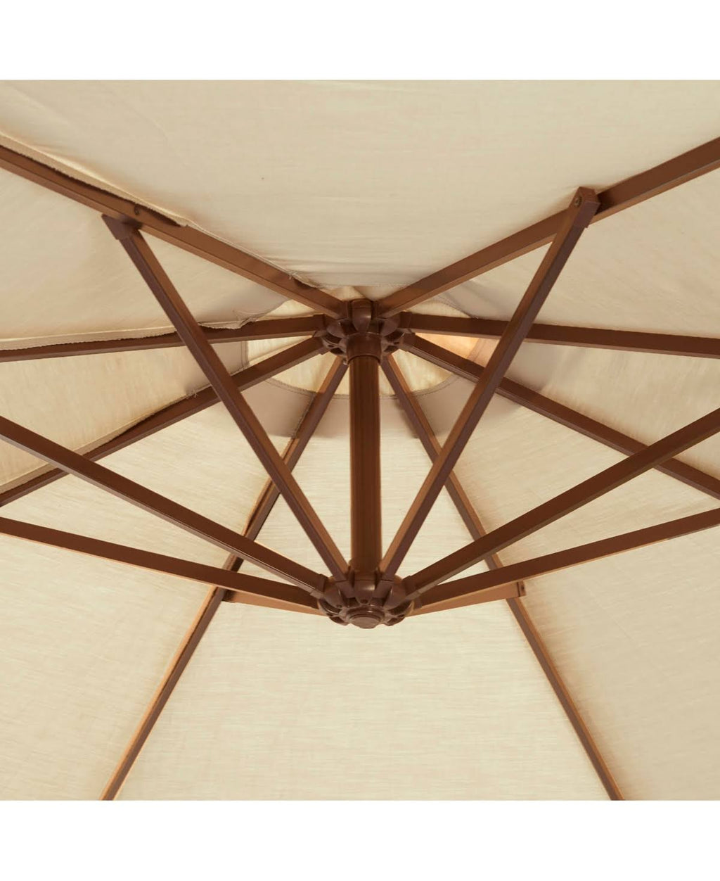 10-ft Octagonal Cantilever Umbrella in Stone Olefin S48288