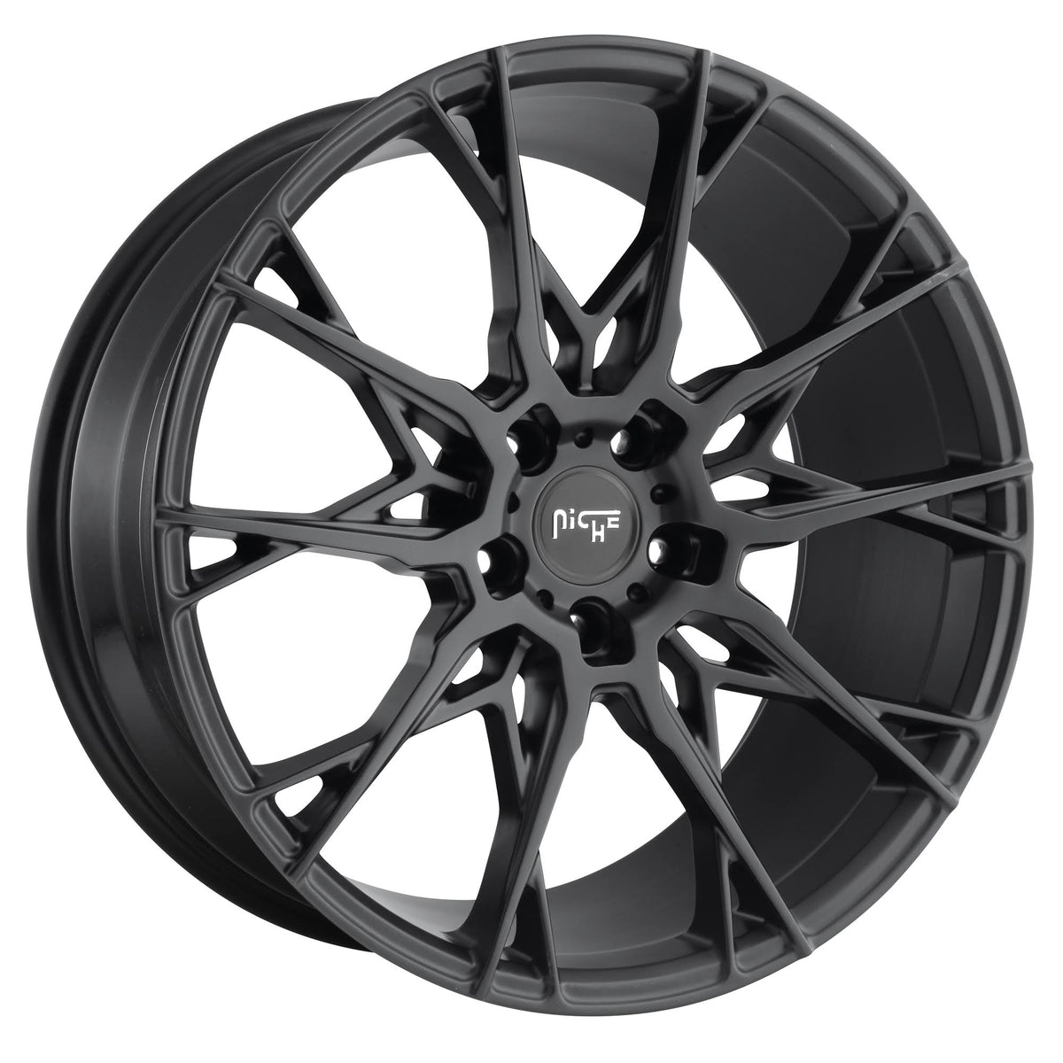 Matte Black 22x9 5x112 ET38 Rims K620572