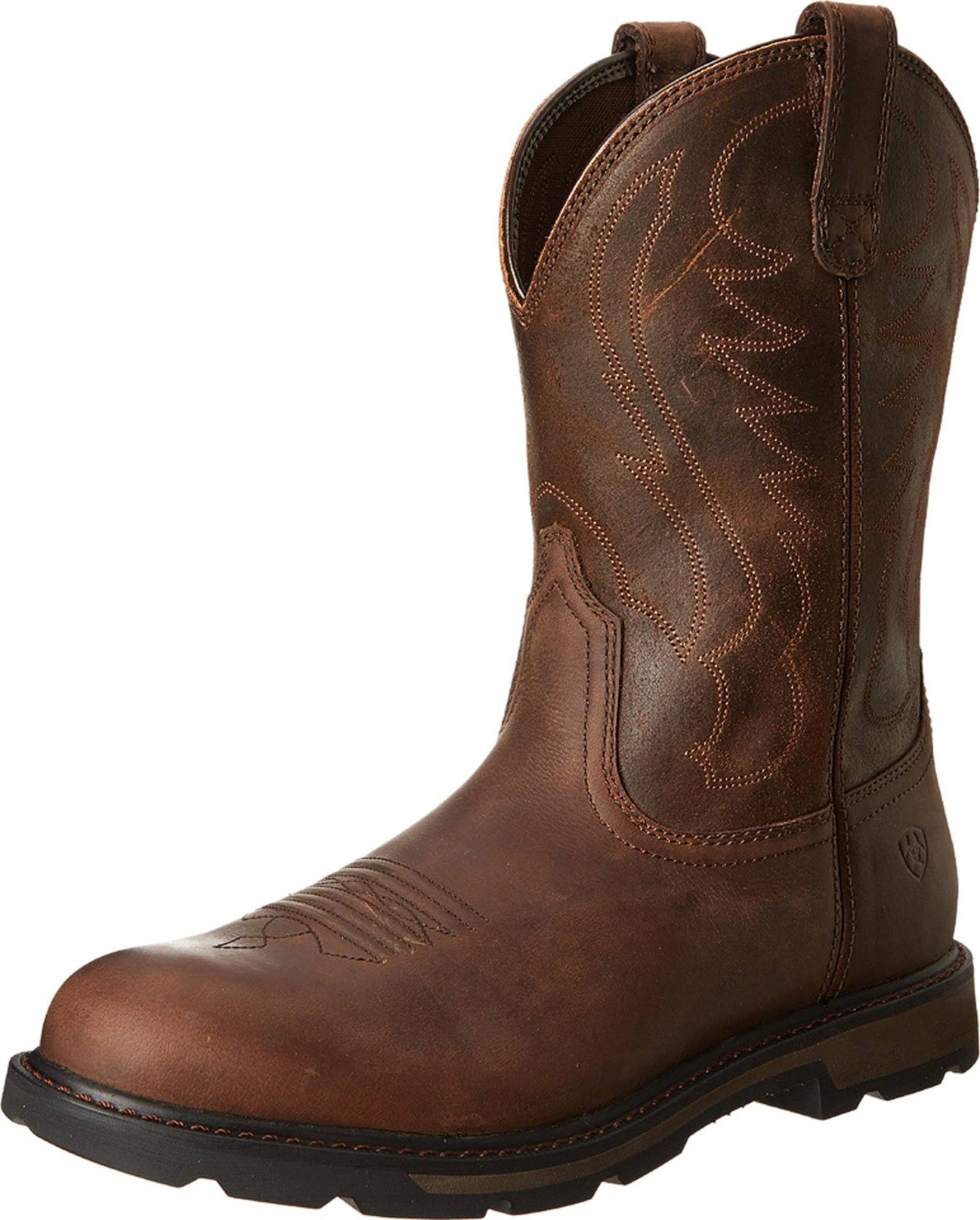 Brown Pull On Work Boots Z19981