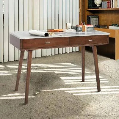 Italian Carrara Desk Walnut J705