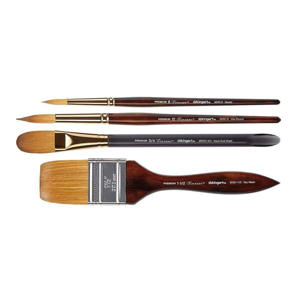 Set of 4 Synthetic Blend Brushes O335