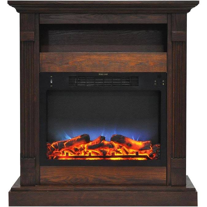 White Mantel Electric Fireplace A7344