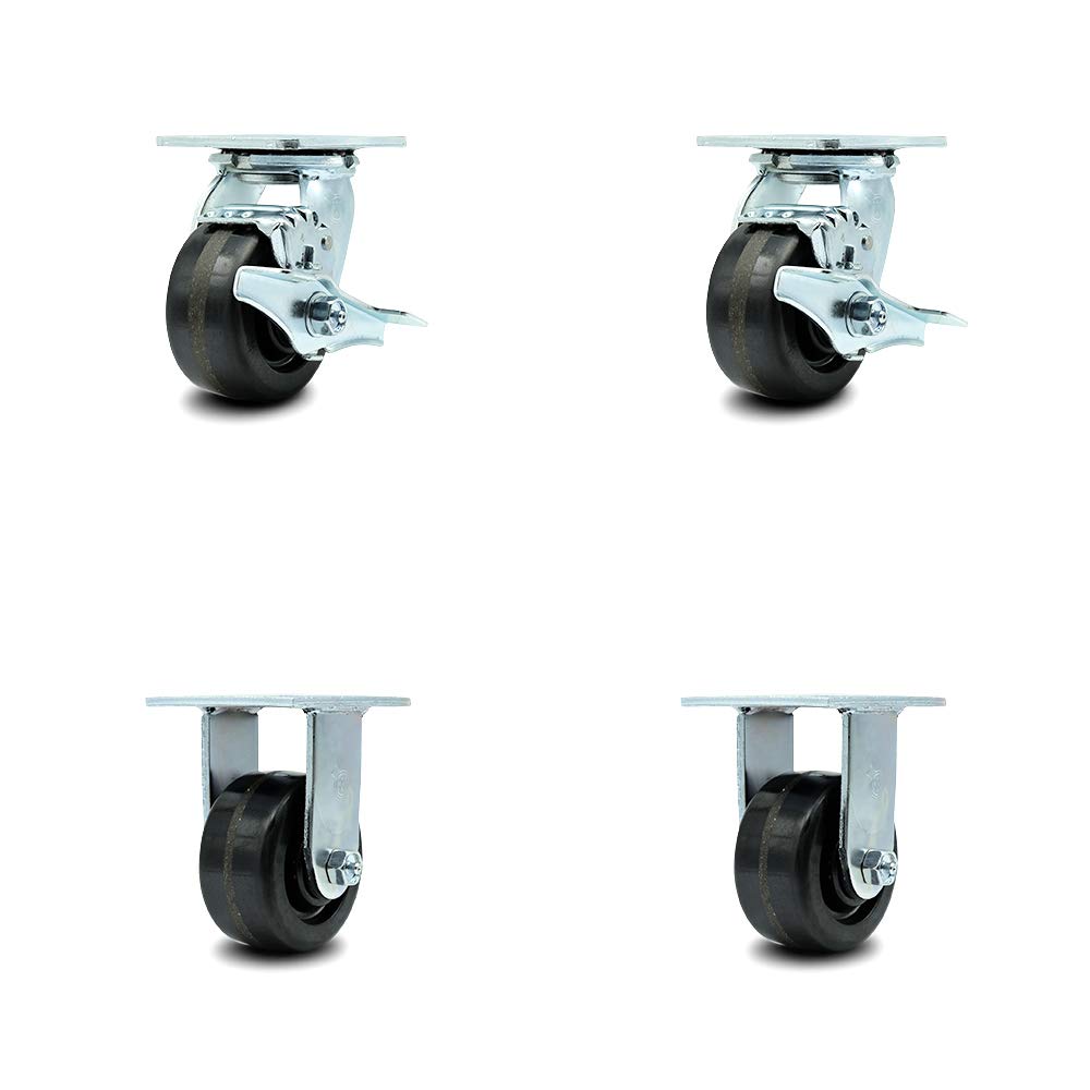 10 Inch Swivel Caster with Semi-Pneumatic Wheel P164