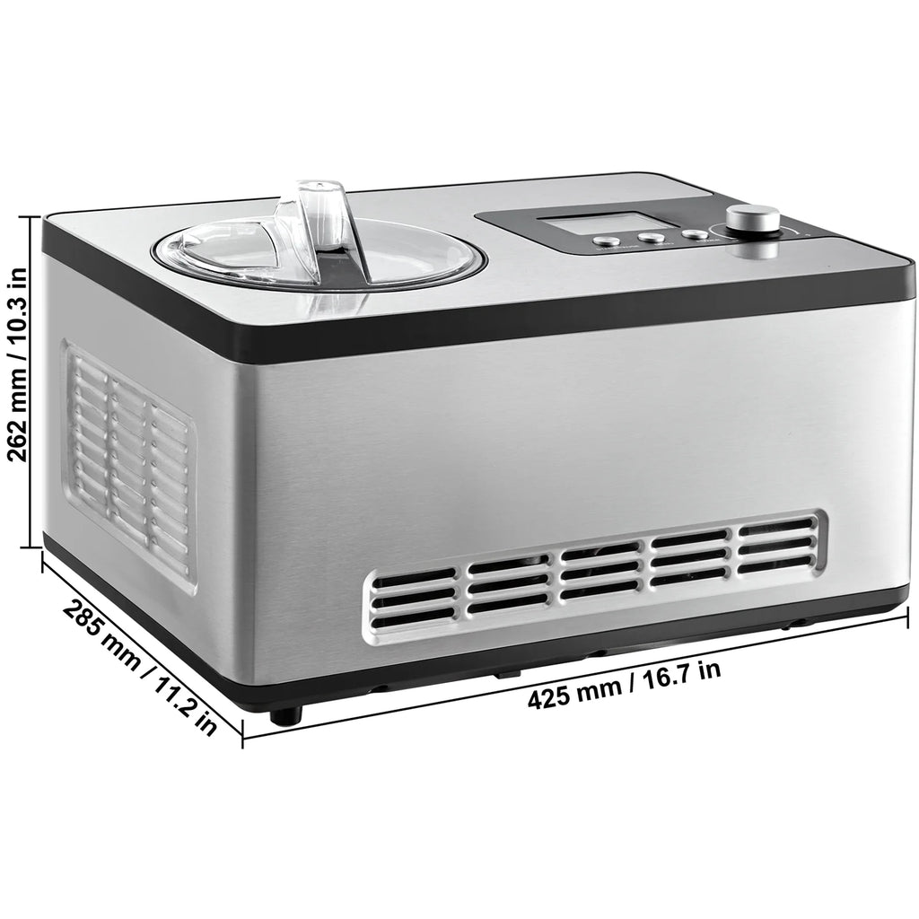 2 Quart Automatic Ice Cream Machine Electric Yogurt Gelato Maker A77927