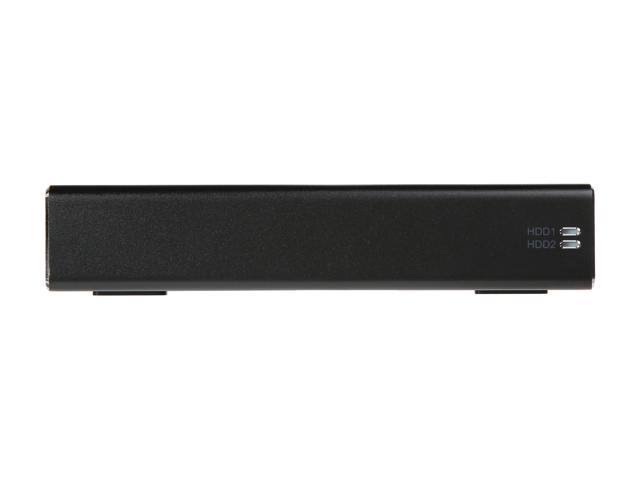 Black USB 3.0 Dual SATA SSD/HDD Raid Enclosure Z7710