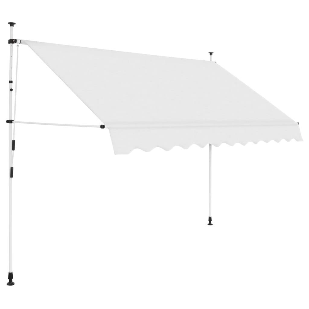 Cream Manual Retractable Awning 118.1x22 Q847