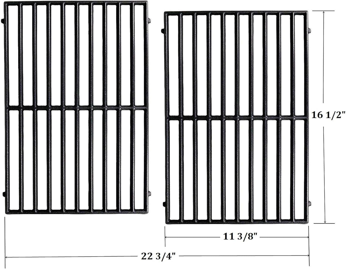 Cast Iron Cooking Grids for Gas Grills, Set of 2 O782