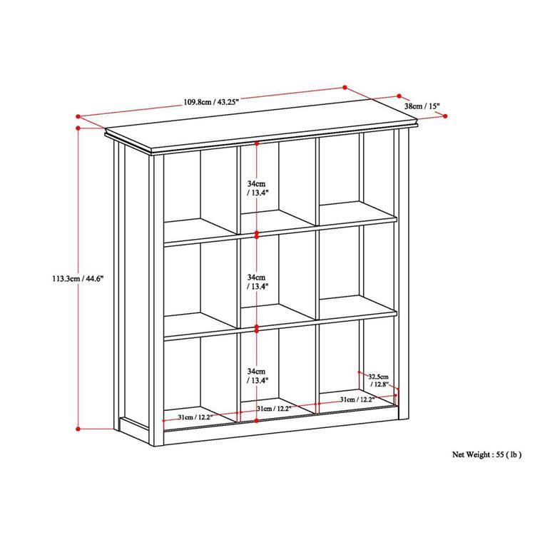 White 9 Cube Bookcase and Storage Unit E106221