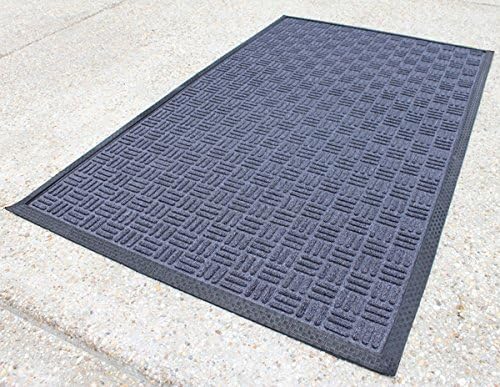 Graphite 4' x 6' Entrance Floor Mat with Gripper Backing W16342