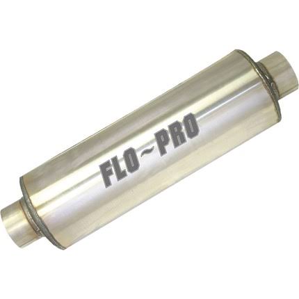 Stainless Steel Round Muffler Fiberglass Packed Perforated Core P877