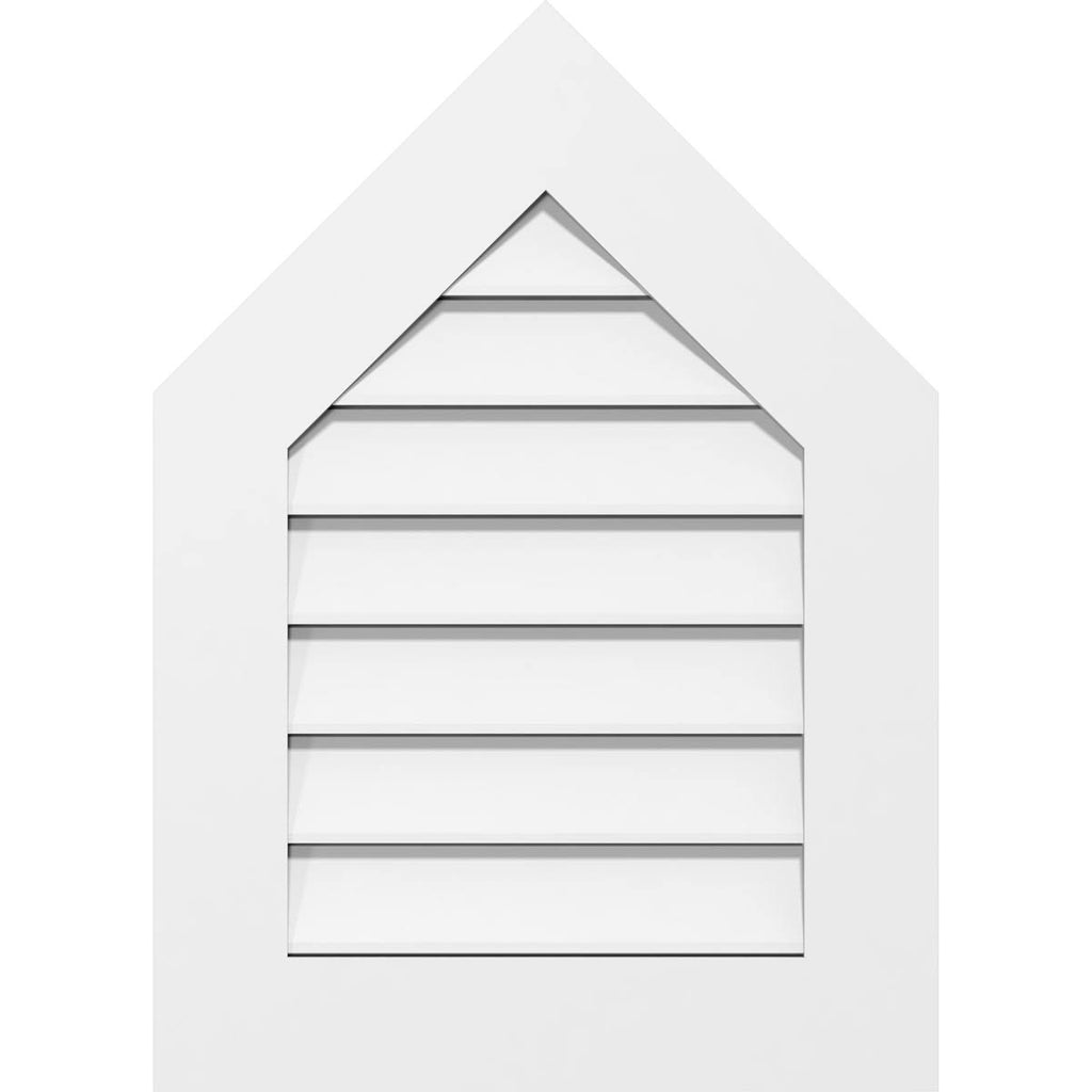 Peaked Top Surface Mount PVC Gable Vent E299