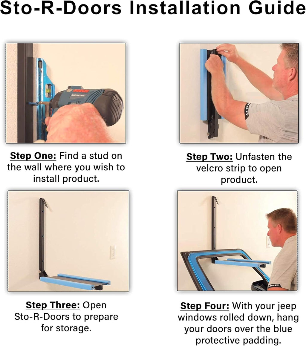 Wall Mounted Door Storage Racks Pack of 2 J4377