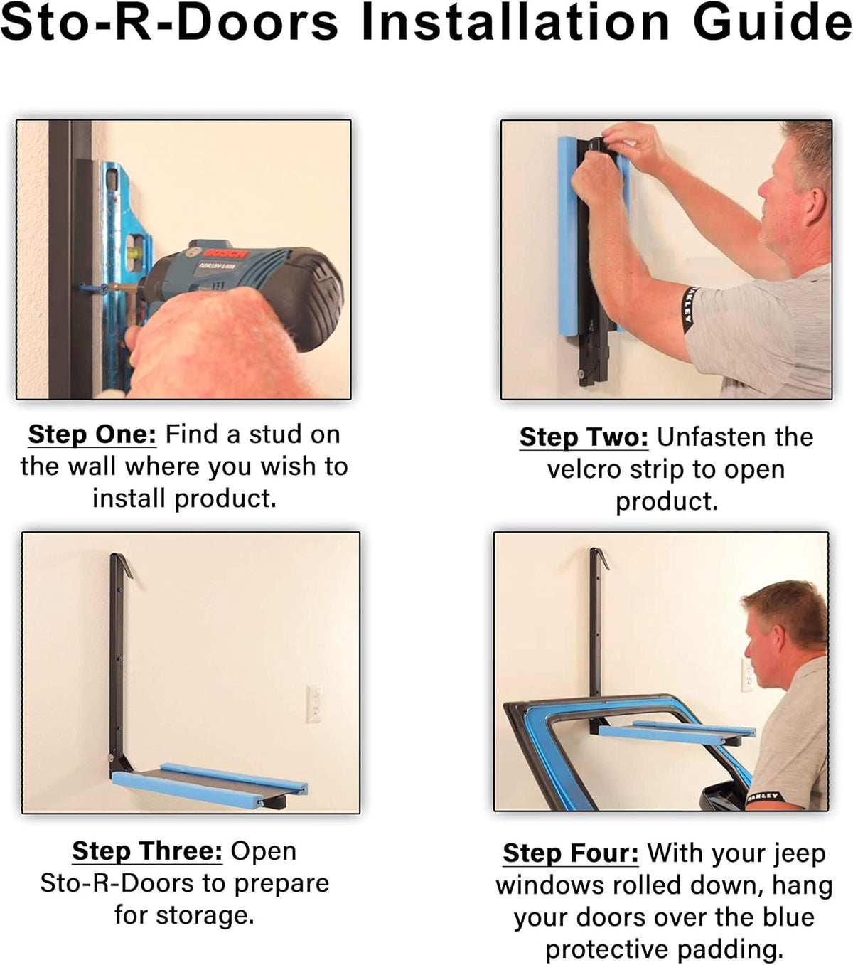 Wall Mounted Door Storage Racks Pack of 2 J4377