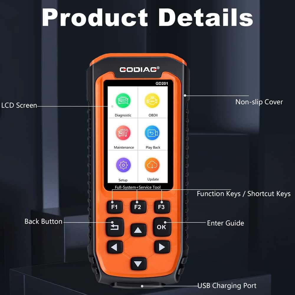 OBD2 Scanner Diagnostic Scan Tool with 29 Reset Service V790150