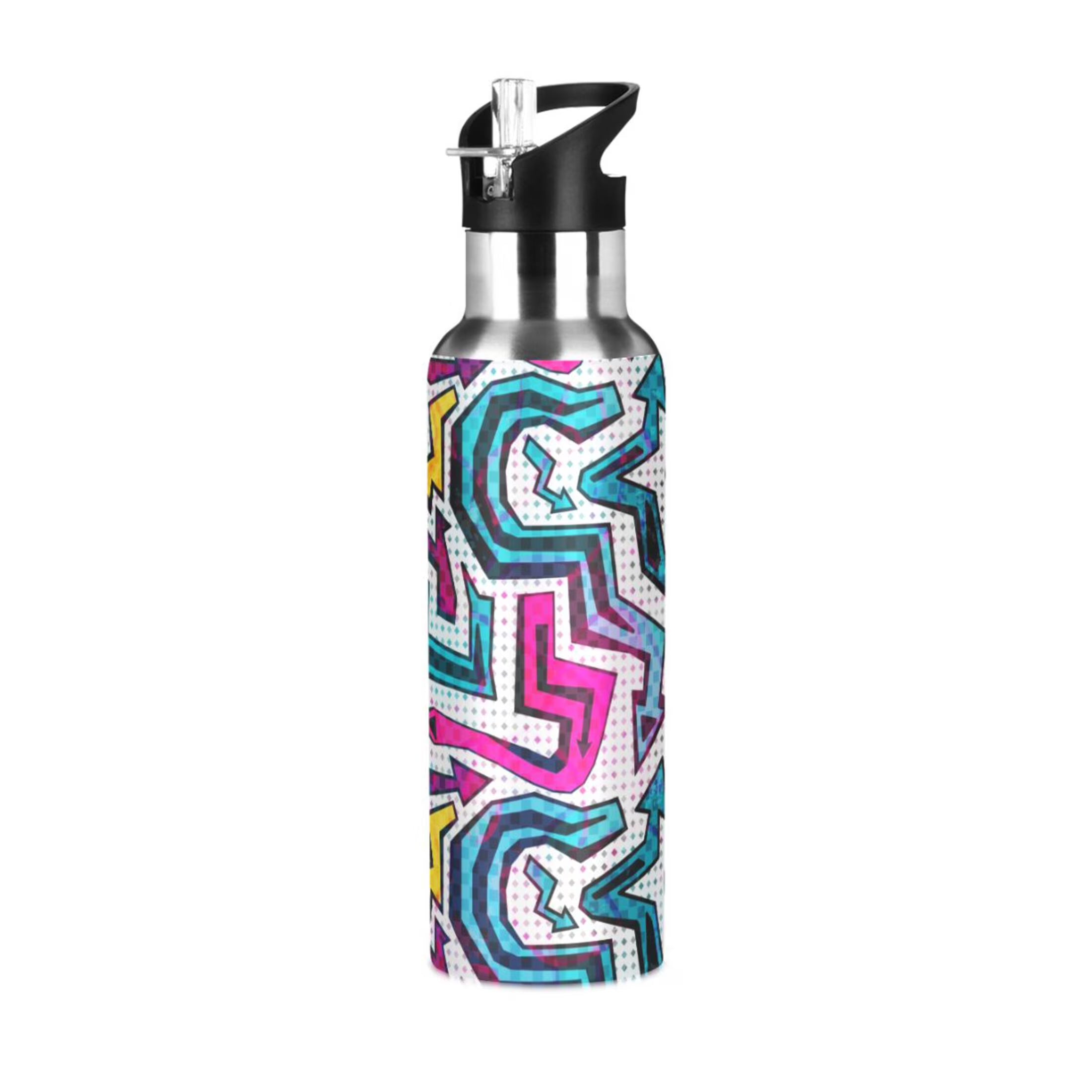 Stainless Steel Insulated Water Bottle with Straw Lid J454896