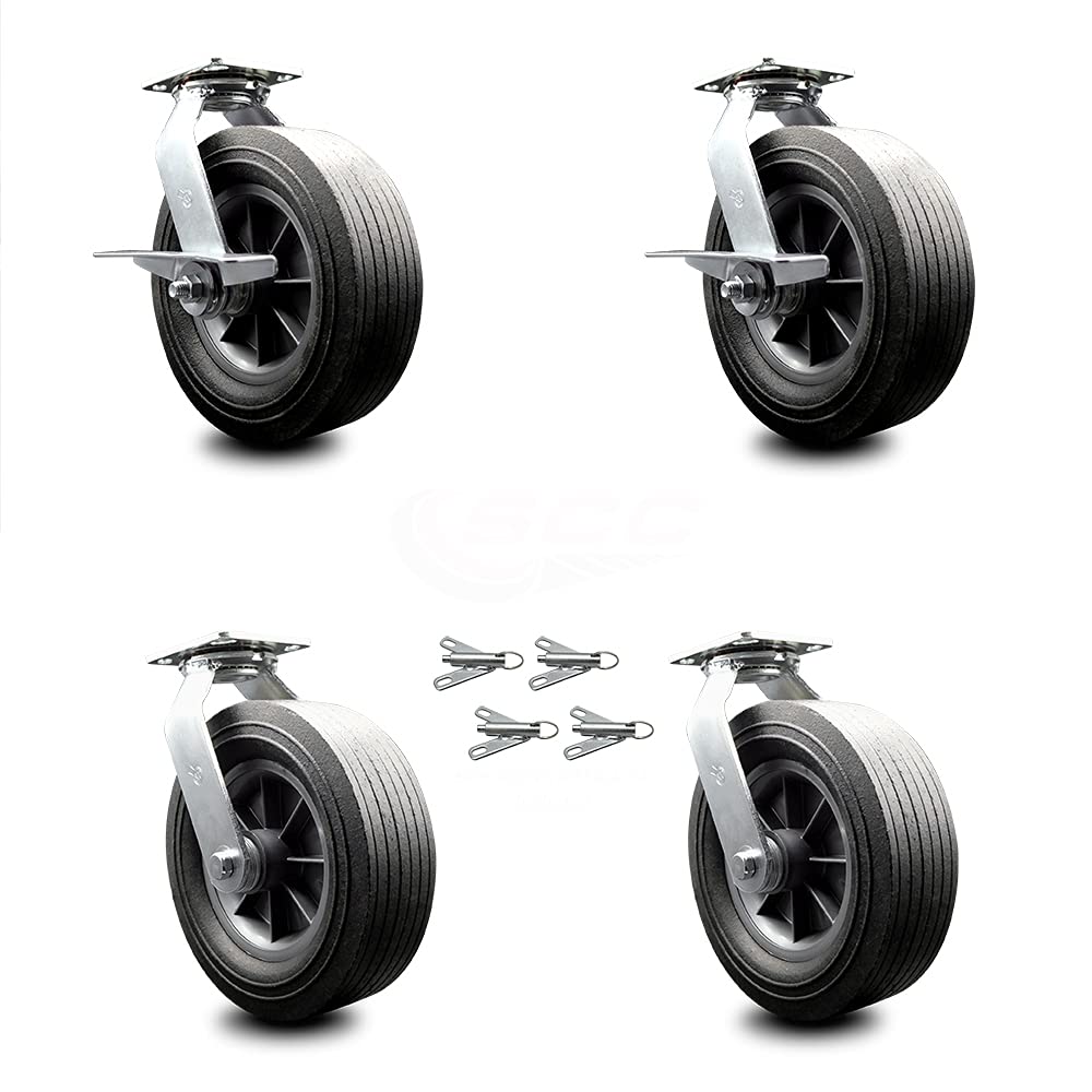 10 Inch Swivel Caster with Semi-Pneumatic Wheel P164