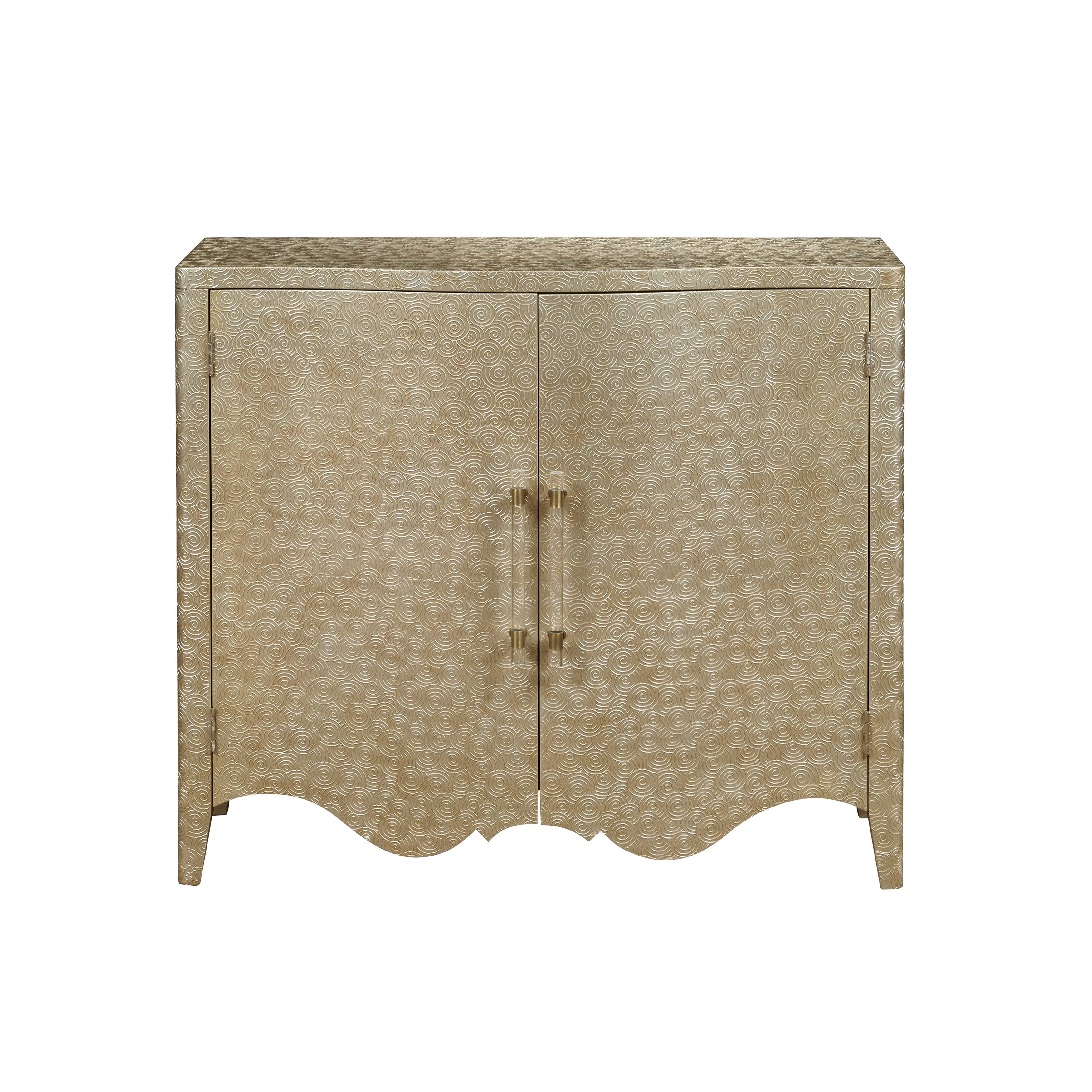 Gold Accent Chest Cabinet V11007