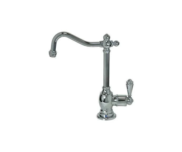 Matte Black Point-of-Use Drinking Faucet with Double Curved Body and Curved Handle Y35079