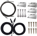 100W Solar Panel Accessory Kit with 8Ft Tray Cable, 20Ft 10AWG Adaptor Kit, 1 Set of Z Brackets U321