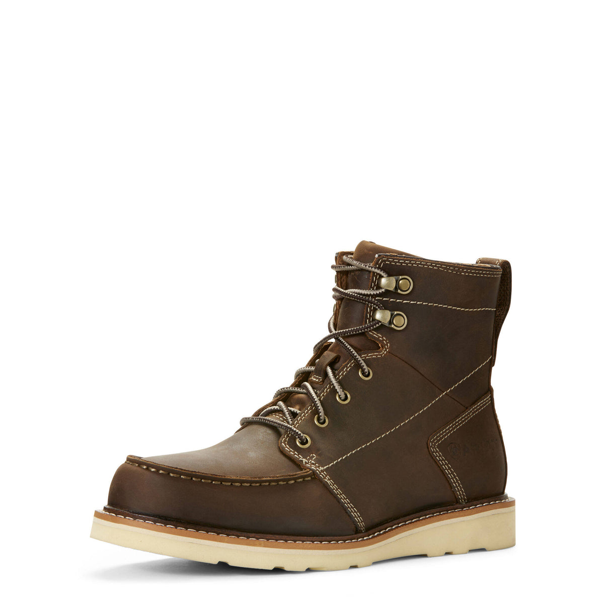 Brown Lace Work Boots X502
