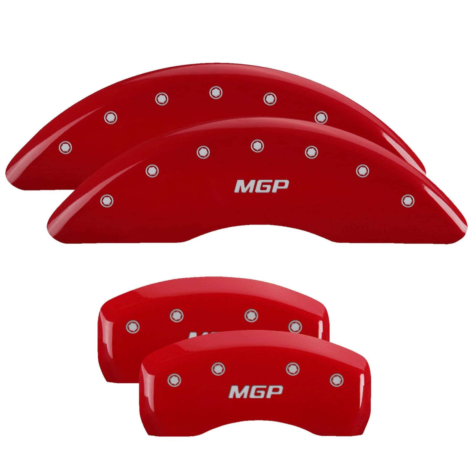 Red Brake Caliper Covers Front & Rear Set X8995