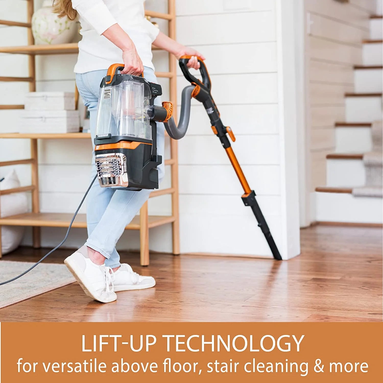 Orange Bagless Upright Vacuum N141847